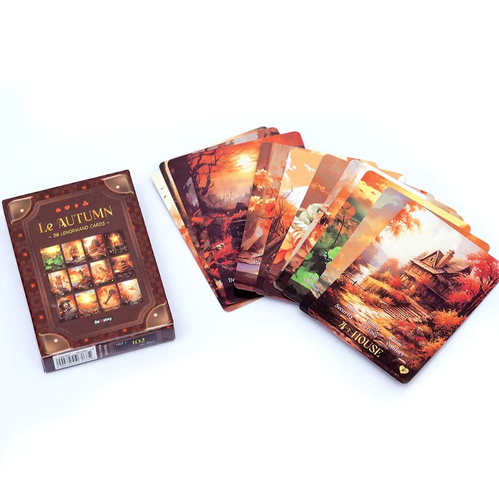 Tarot Deck With Guidebook - Lenormand tarô baralho le outono coleção