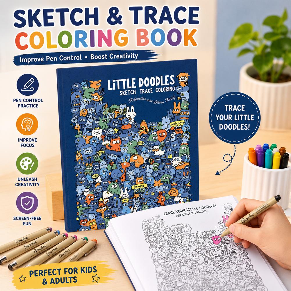 Adult Coloring Book Stress Relief - Livro de colorir com desenhos para
