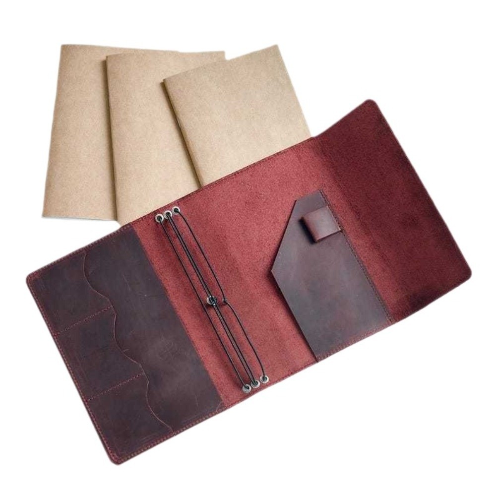 Organizador de caderno recarre - Vintage Leather Journal Notebook avaliação e preço