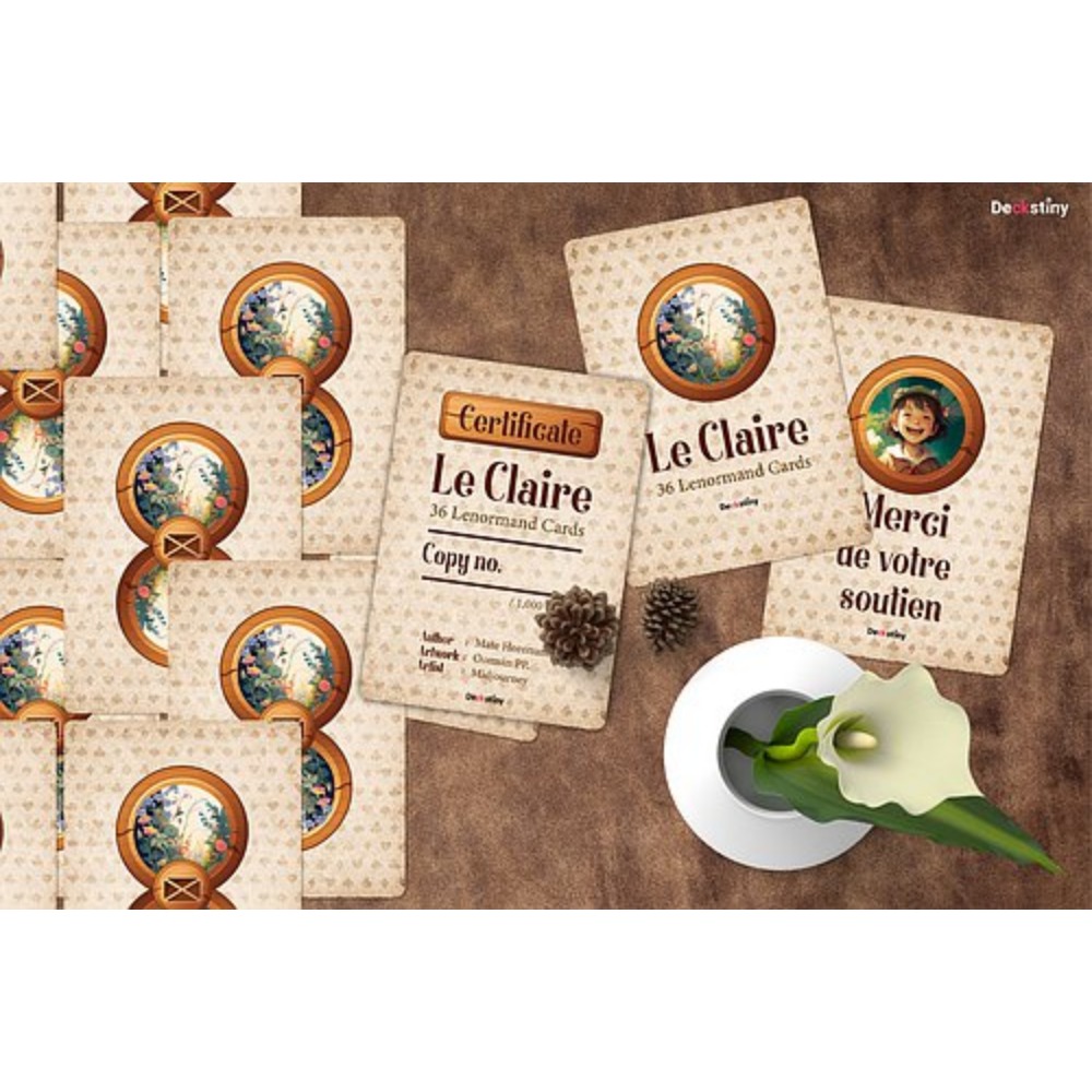 10,4 * 7,3 cm Le Claire Lenorm - Tarot Deck With Guidebook avaliação e preço