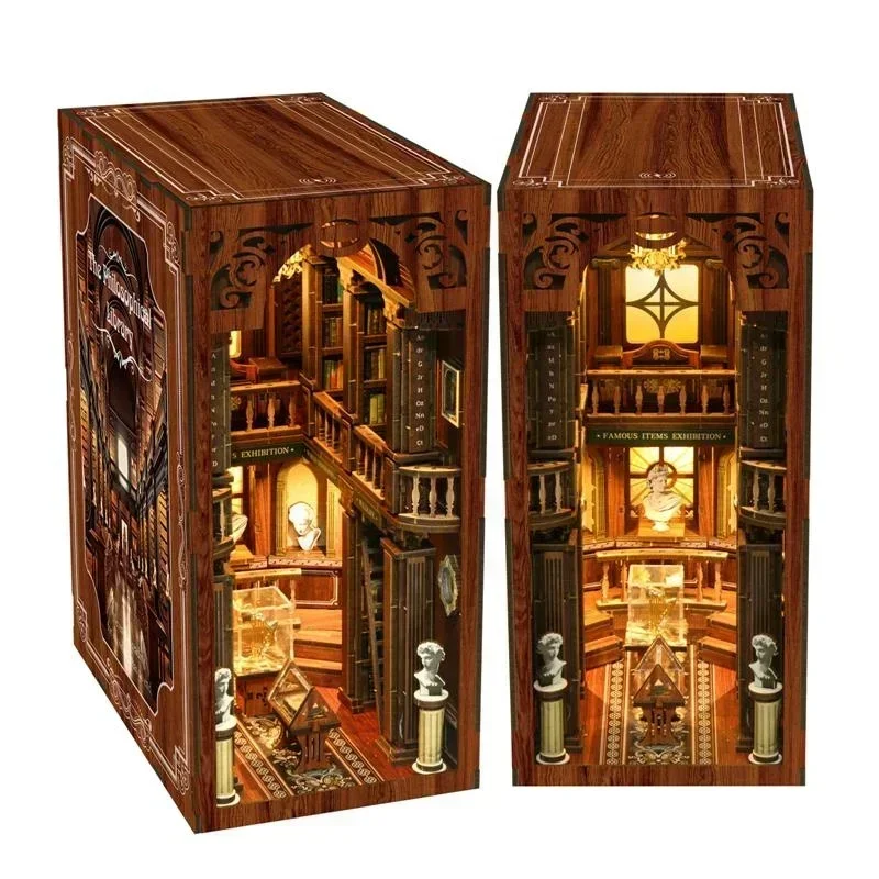 A Biblioteca Filosófica Casa N - Diy Wooden Book Nook Kit Shelf Insert avaliação e preço