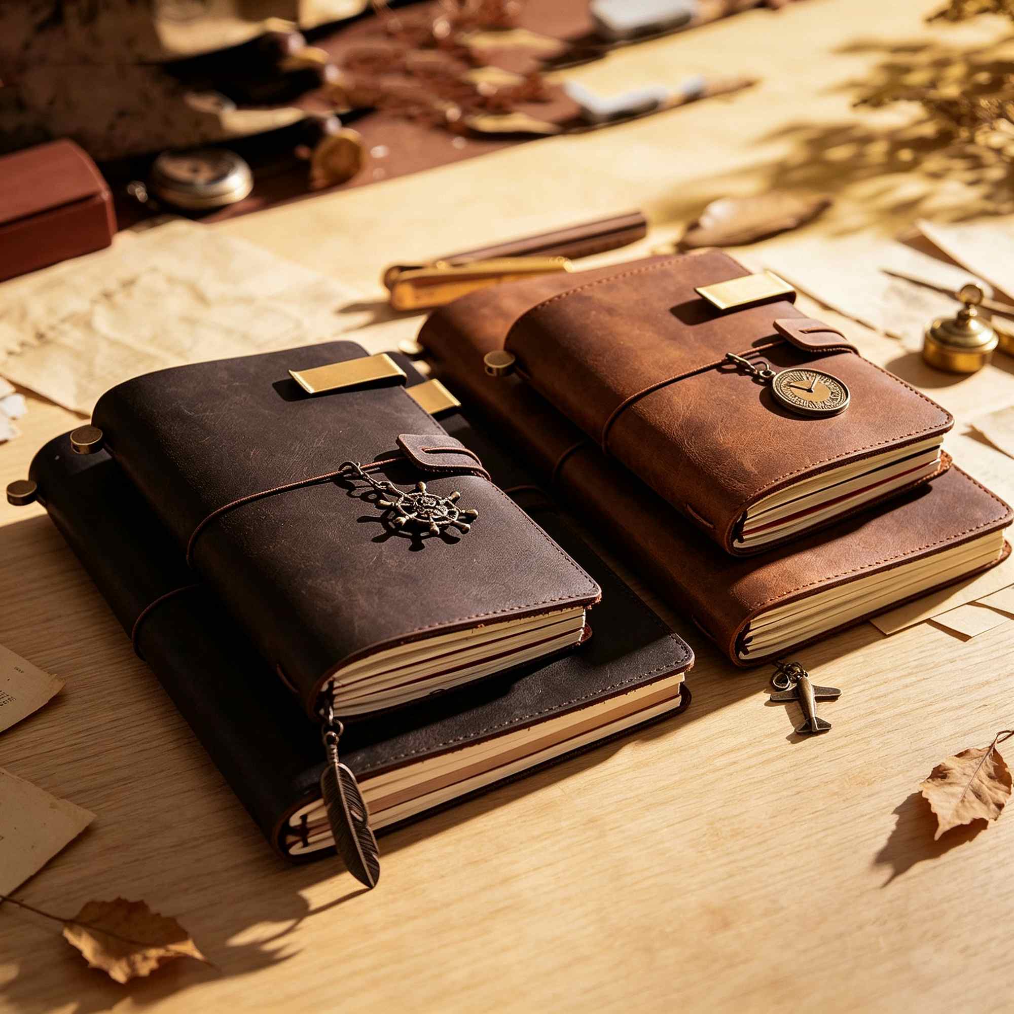 Diário de viagem em couro Craz - Vintage Leather Journal Notebook avaliação e preço