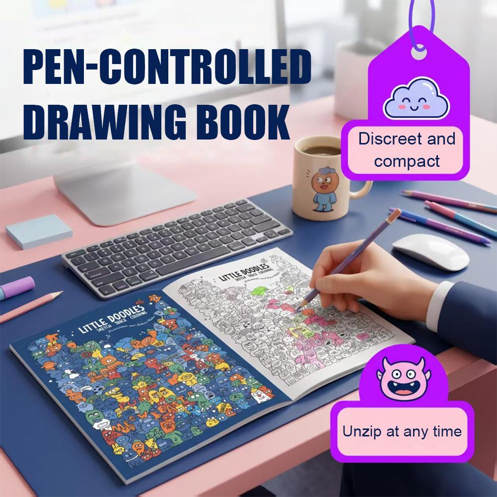 Livro de colorir com desenhos  - Adult Coloring Book Stress Relief avaliação e preço